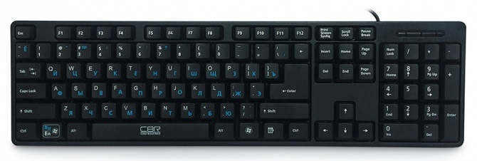 Клавиатура CBR KB 108; USB; черный