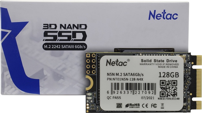 SSD-накопитель M.2 128Гб Netac N5N (NT01N5N-128-N4X);