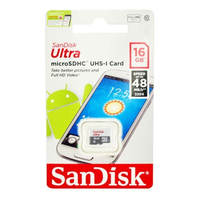 Карта памяти microSDHC 16 ГБ SanDisk