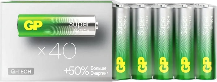 Батарейка AA GP Super Alkaline (15AA21-2CRSWC40);