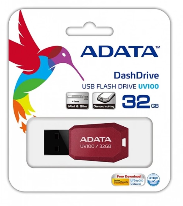 USB-флэш 32 ГБ A-Data UV100 (AUV100-32G-RRD);