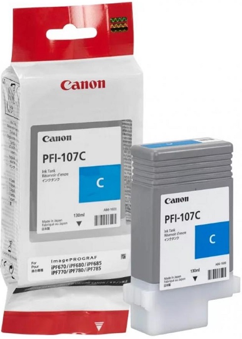 Картридж струйный Canon PFI-107 C (6706B001);