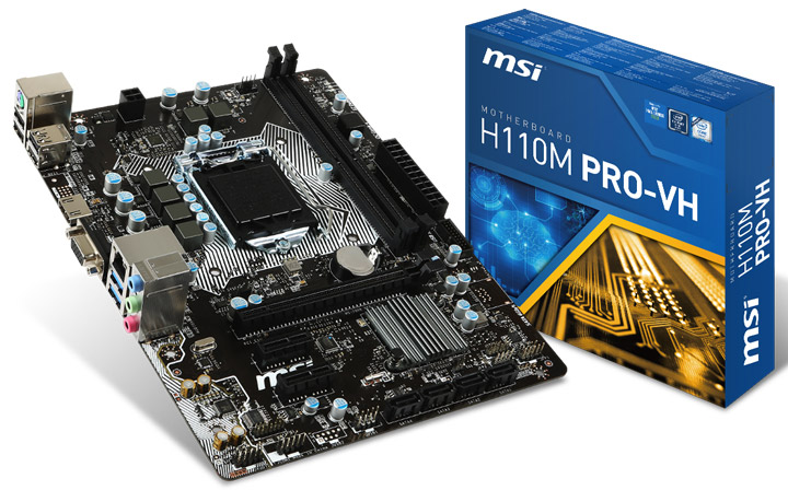 Материнская плата intel H110 MSI H110M