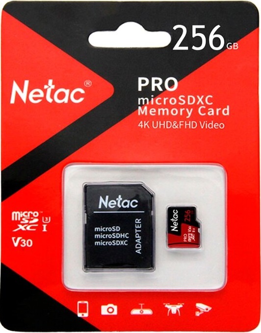 Карта памяти microSDXC 256 ГБ Netac
