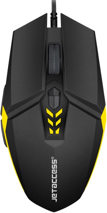 Мышь USB Jet.A OM-U58 Black-Yellow; 6