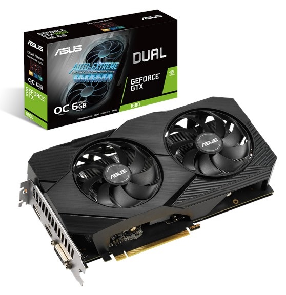 Видеокарта nVidia GTX 1660 Asus DUAL-GTX1660-O6G-EVO