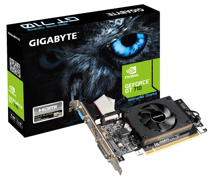 Видеокарта nVidia GT 710 Gigabyte GV-N710D3-1GL;