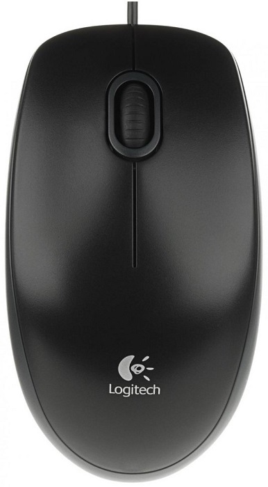 Мышь USB Logitech B100 (910-003357/910-006605); 3