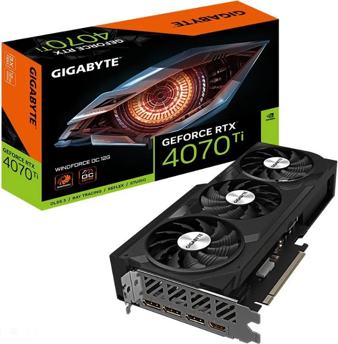 Видеокарта nVidia RTX 4070Ti Gigabyte WINDFORCE