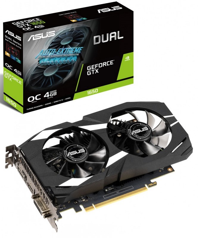 Видеокарта nVidia GTX 1650 Asus DUAL-GTX1650-O4G