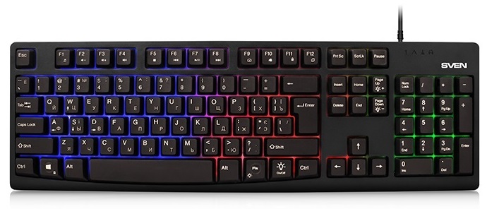 Клавиатура Sven KB-C7100EL (SV-015619); мультимедиа; 13