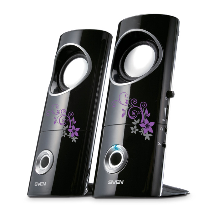 Колонки 2.0 Sven 245 Glamour (SV-011245GBK);