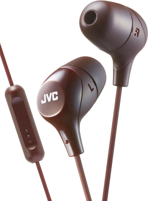 Наушники с микрофоном JVC HA-FX38M-T-E; вкладыши;