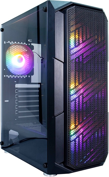 Корпус 1STPLAYER FIREBASE XF (XF-BK-4F1); ATX;