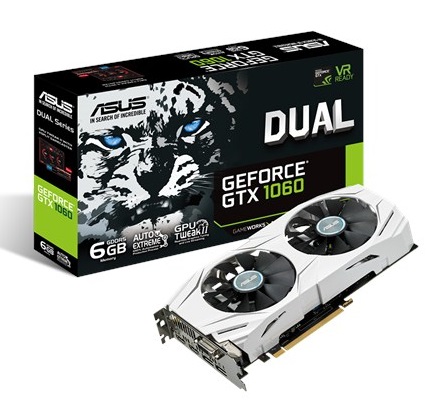 Видеокарта nVidia GTX 1060 Asus DUAL-GTX1060-6G