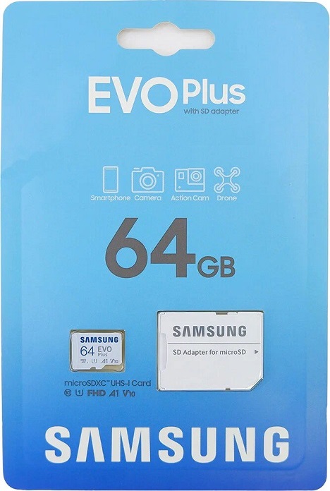 Карта памяти microSDXC 64 ГБ Samsung
