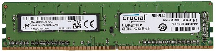 Оперативная память DDR4 4Гб Crucial (CT4G4DFS8213);