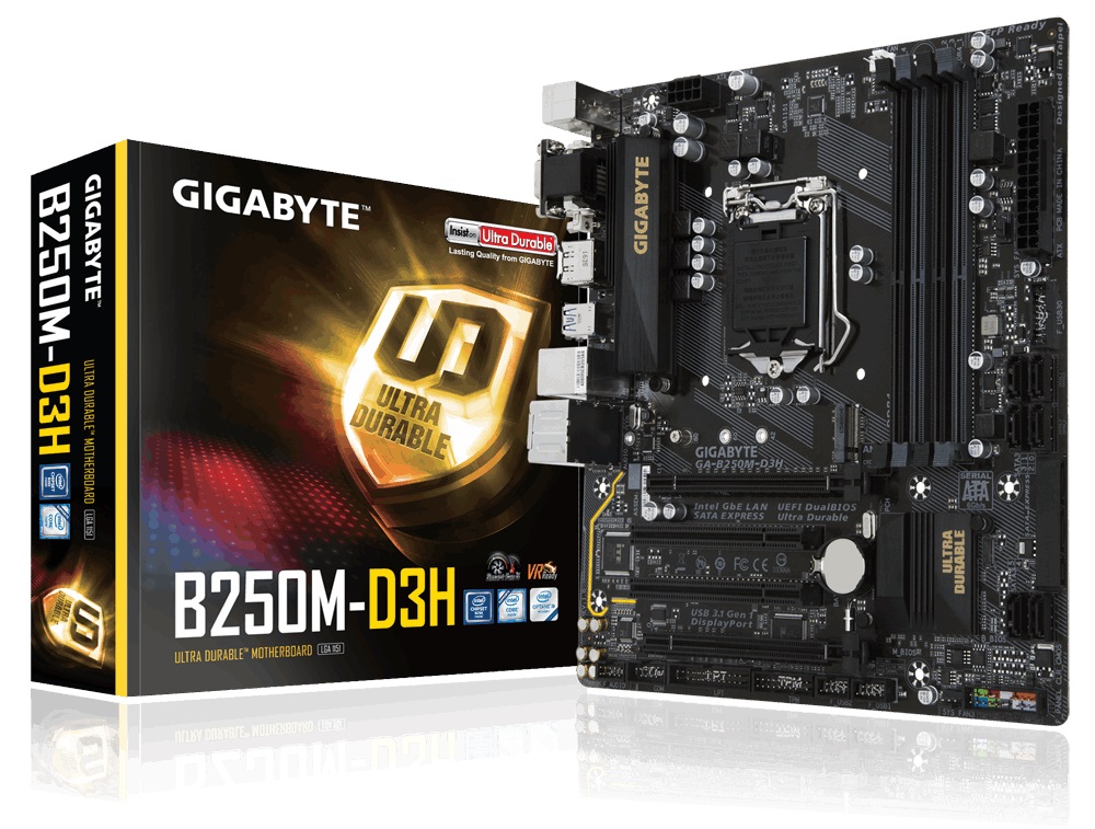 Материнская плата intel B250 Gigabyte GA-B250M-D3H;