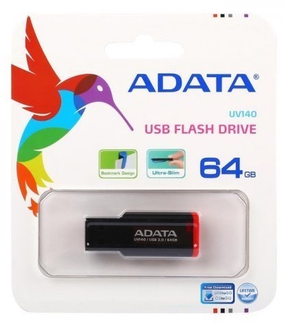 USB-флэш 64 ГБ A-Data UV140 (AUV140-64G-RKD);