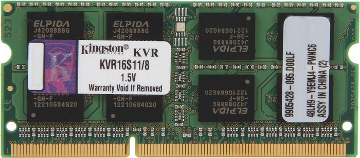 Оперативная память SO-DIMM DDR3 8Гб Kingston