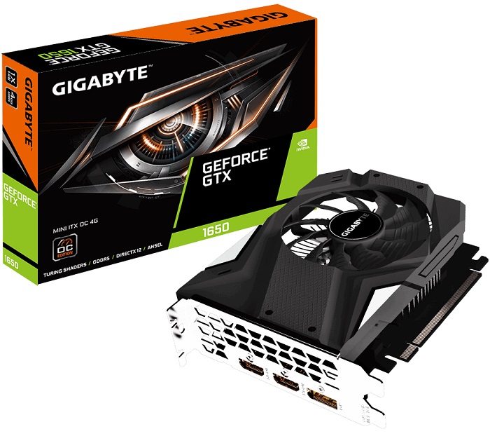 Видеокарта nVidia GTX 1650 Gigabyte GV-N1650IXOC-4GD;