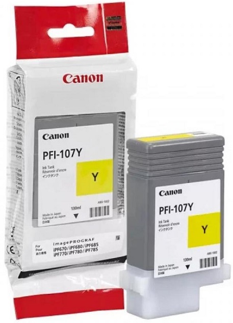 Картридж струйный Canon PFI-107 Y (6708B001);