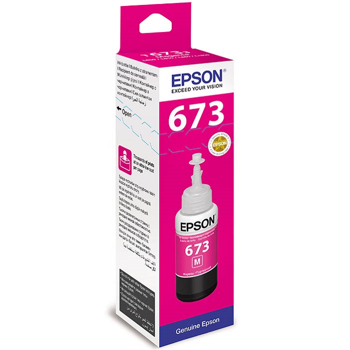 Чернила Epson 673 (C13T67334A); L800/L1800/L810/L850; 70