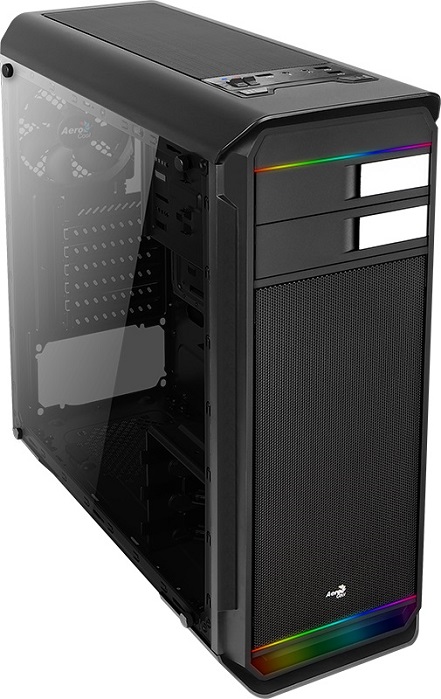 Корпус AeroCool Aero-500G RGB Black Window