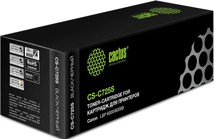 Картридж лазерный Cactus CS-C725S; для i-Sensys