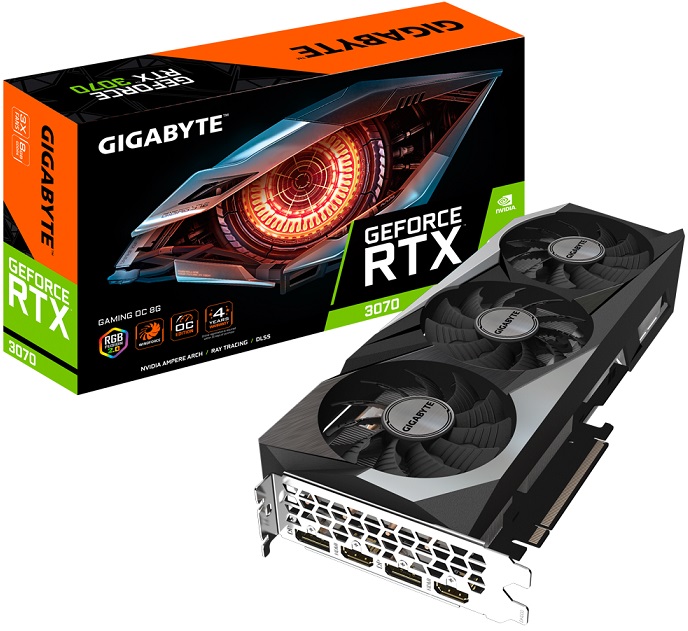 Видеокарта nVidia RTX 3070 Gigabyte GAMING