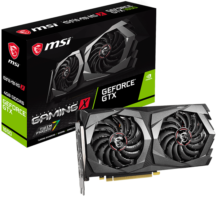 Видеокарта nVidia GTX 1650 MSI GTX