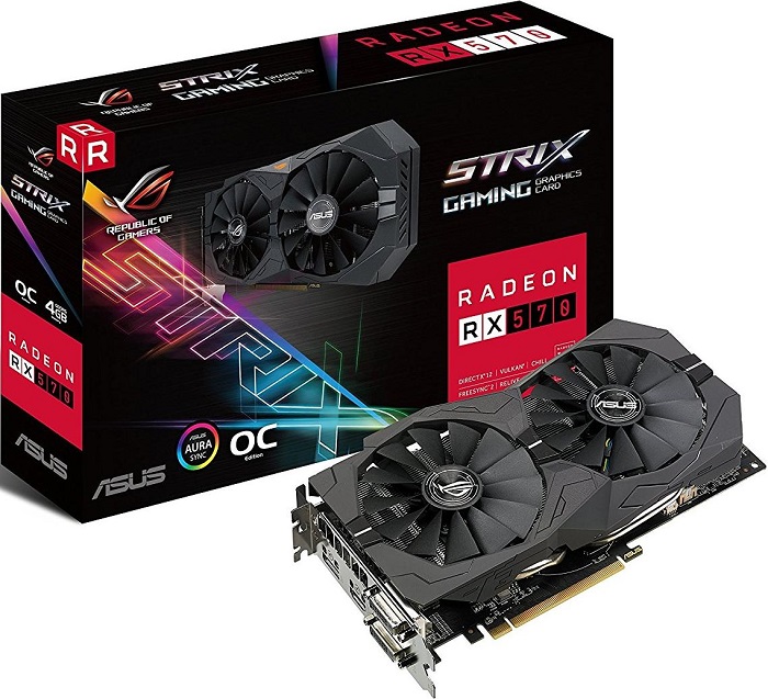 Видеокарта AMD Radeon RX 570 Asus