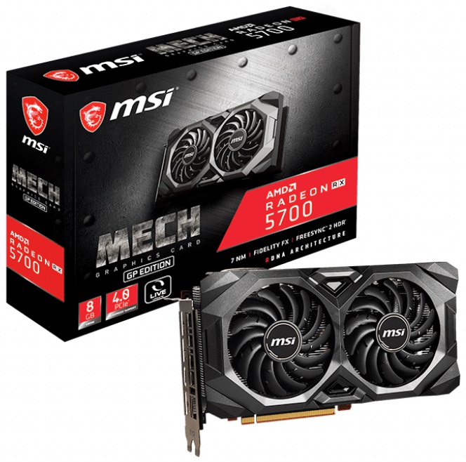 Видеокарта AMD Radeon RX 5700 MSI