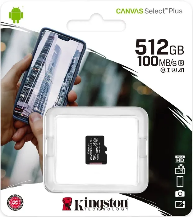 Карта памяти microSDXC 512 ГБ Kingston