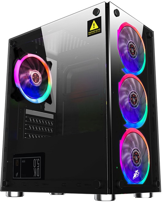 Корпус 1STPLAYER FIREBASE X2 (X2-4R1); mATX;