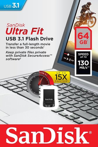 USB-флэш 64 ГБ SanDisk Ultra Fit