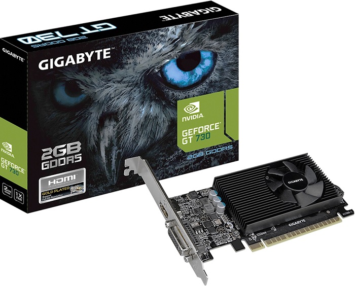 Видеокарта nVidia GT 730 Gigabyte GV-N730D5-2GL;
