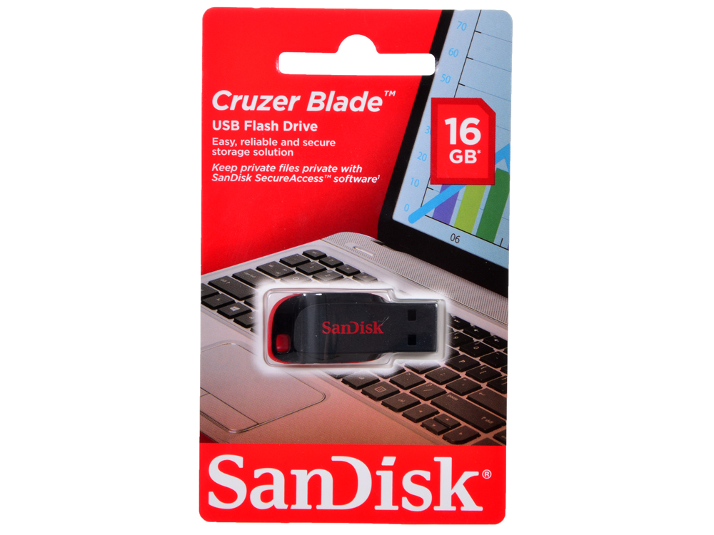 USB-флэш 16 ГБ SanDisk Cruzer Blade