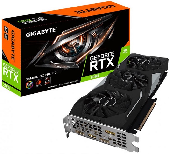 Видеокарта nVidia RTX 2060 Gigabyte GV-N2060GAMINGOC
