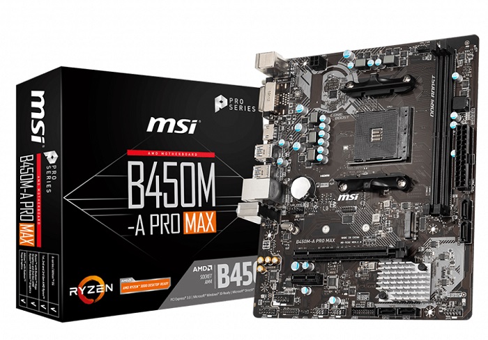 Материнская плата AMD B450 MSI B450M-A