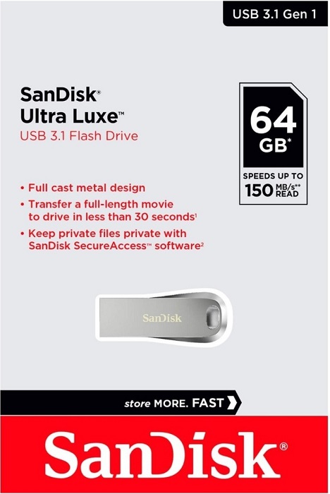 USB-флэш 64 ГБ SanDisk Ultra Luxe