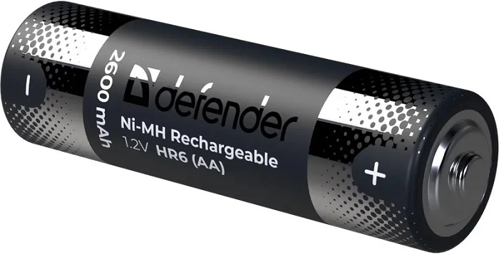 Аккумулятор AA 2600mAh Defender HR6-2BL (56512);