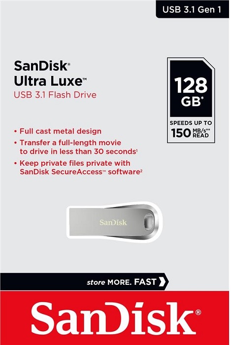 USB-флэш 128 ГБ SanDisk Ultra Luxe
