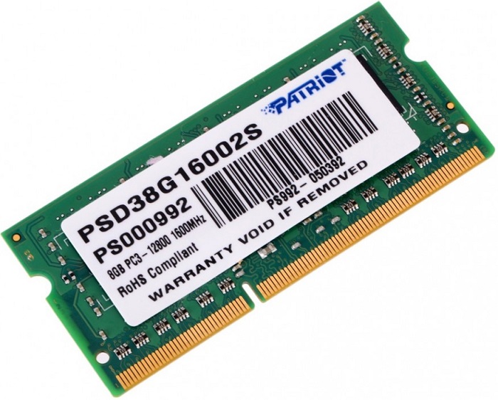 Оперативная память SO-DIMM DDR3 8Гб Patriot