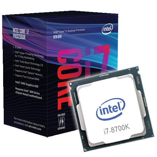 Процессор Intel Core i7 8700K; 6x3.7