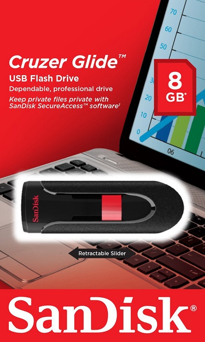 USB-флэш 8 ГБ SanDisk Cruzer Glide