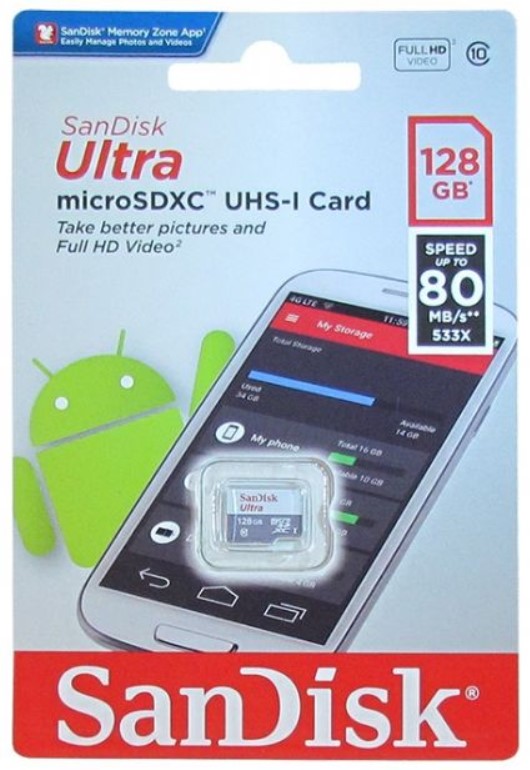 Карта памяти microSDXC 128 ГБ SanDisk