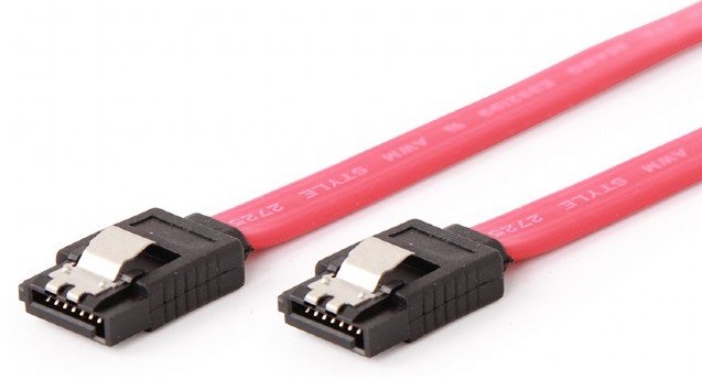Кабель SATA Cablexpert (CC-SATAM-DATA-0.8M); 7pin/7pin,защёлка; 0.8