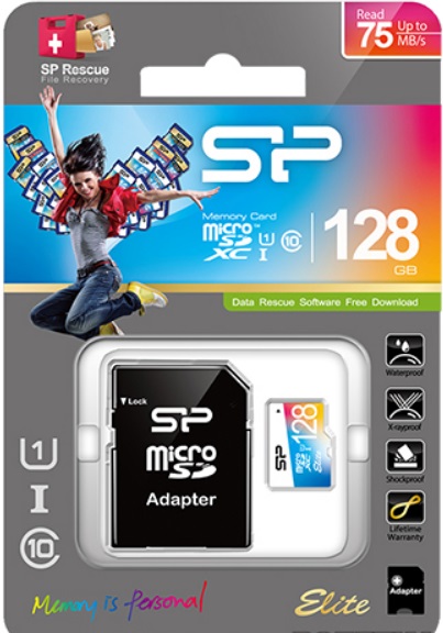 Карта памяти microSDXC 128 ГБ Silicon