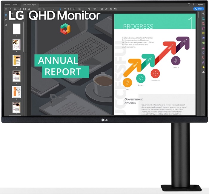 Монитор 27" LG 27QN880-B (27QN880-B.ADRZ); IPS;